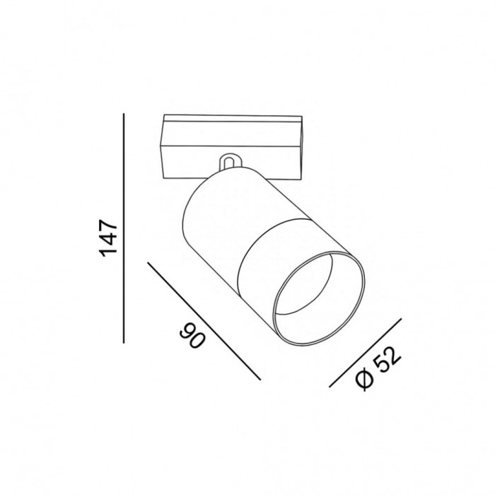 Магнитный трековый светильник LTX 06.0599.13.940.BK.2G In_Line Zoom, 13 Вт, 1040 лм, 4000K