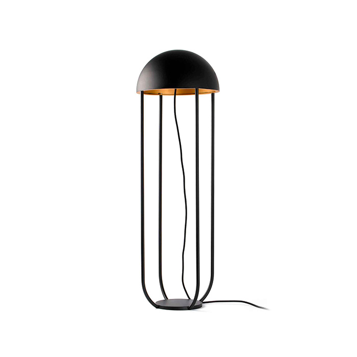 Торшер - Faro 24521 JELLYFISH Black and gold floor lamp, 6 Вт, 500 лм, 3000K