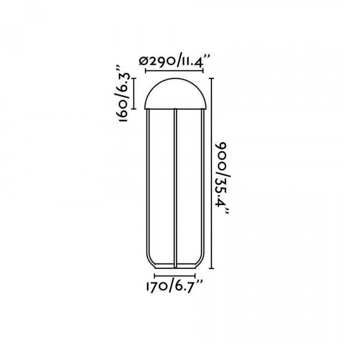 Торшер - Faro 24521 JELLYFISH Black and gold floor lamp, 6 Вт, 500 лм, 3000K