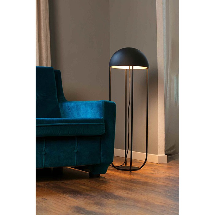 Торшер - Faro 24521 JELLYFISH Black and gold floor lamp, 6 Вт, 500 лм, 3000K