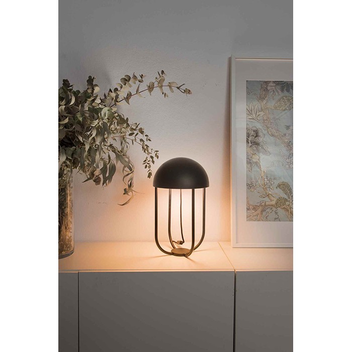 Настольная лампа Faro 24522 JELLYFISH Black and gold table lamp, 6 Вт, 500 лм, 3000K
