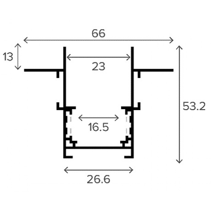 Трековый шинопровод 27 Elekomp Track Встроенный 3м 247187
