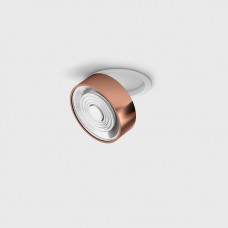 Потолочный светильник LTX SOL IN, D95mm, H33mm, LED 14W 4000K, белый/медь (01.9533.14.940.WH/CP)