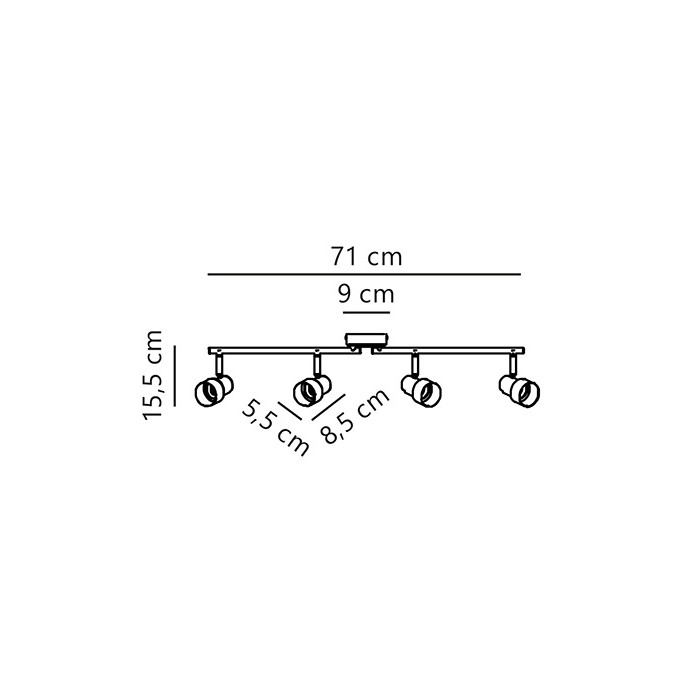 Спот - Nordlux 2512380103 Boston 4-rail Black Спот - Nordlux 2512380103 Boston 4-rail Black