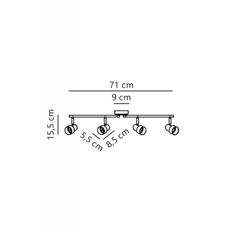 Спот - Nordlux 2512380103 Boston 4-rail Black