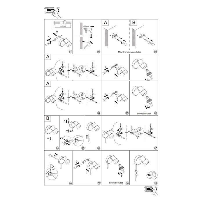 Бра, настенный светильник Nordlux 2512391003 Boston GU10 1x5W IP20 черный