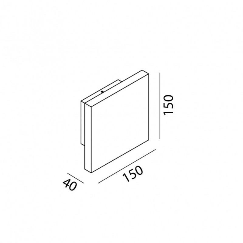Настенный светильник LTX 10.0200.15.930.BK Button SM, 14.4 Вт, 720 лм, 3000K