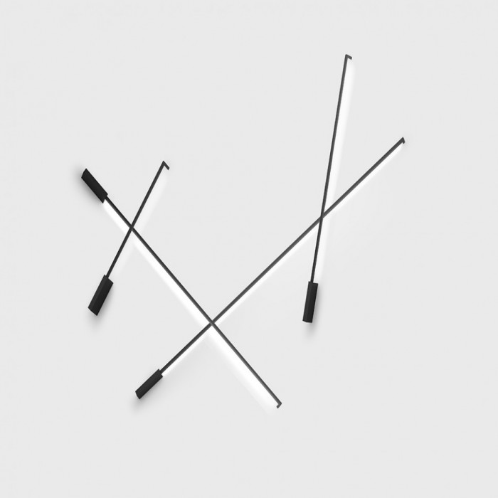 Настінний світильник LTX 10.1000.10.930.BK Rod, 10.5 Вт, 630 лм, 3000K