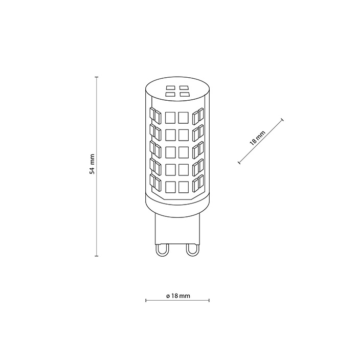 Лампа світлодіодна TK Lighting 3131 ?ar?wka, 4W 3000K G9