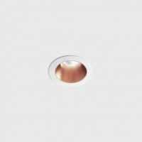 Потолочный светильник LTX NANO R, D48мм, H67мм, LED 8W 3000K, белый/медный (01.3910.8.930.WH/CP)