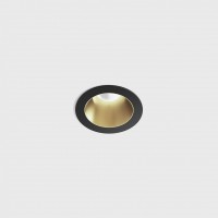Світильник вбудований стельовий LTX NANO R, D48мм, H67мм, LED 8W 3000K, чорний/латунь (01.3910.8.930.BK/BR)