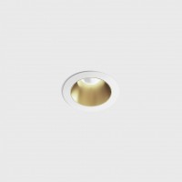 Светильник встраиваемый потолочный LTX NANO R, D48мм, H67мм, LED 8W 4000K, белый/латунь (01.3910.8.940.WH/BR)