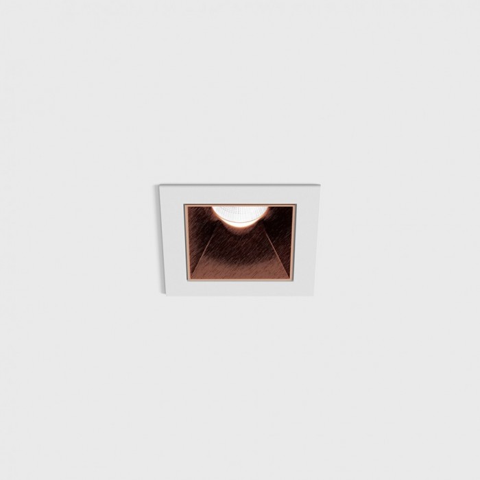 Светильник встраиваемый потолочный LTX NANO S, L48мм, W48мм, H67мм, LED 8W 3000K, белый/медный (01.3911.8.930.WH/CP)