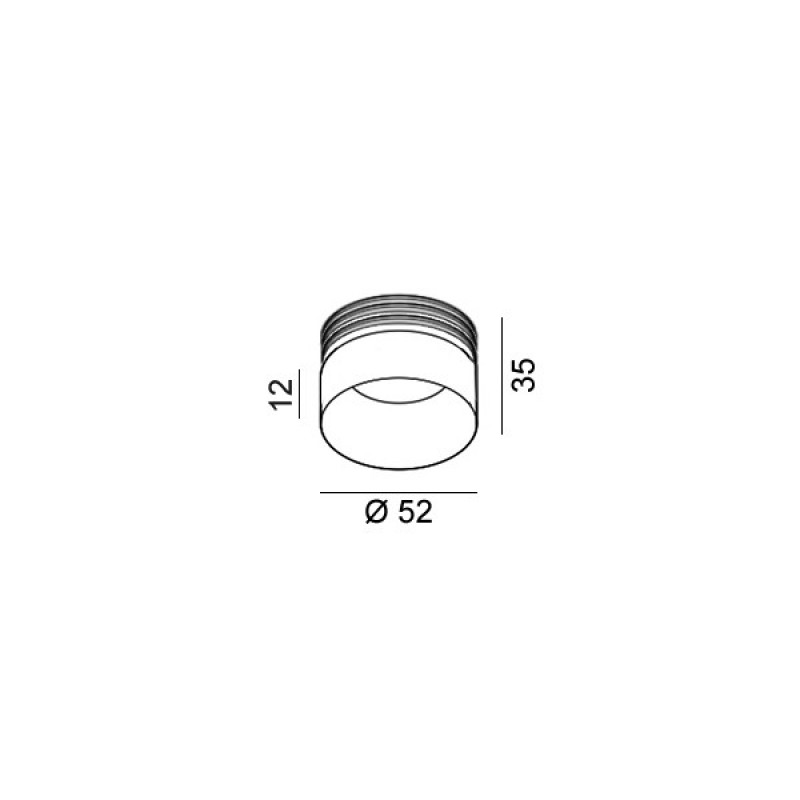 Декоративне кільце для серії TUB M, латунь (06.A05SHL.BR)