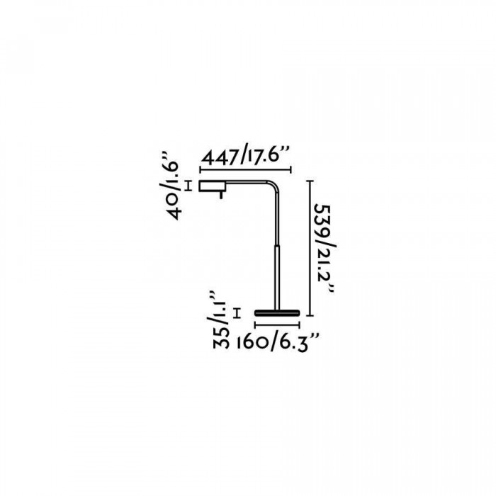 Настольная лампа Faro 28202 ACADEMY Chrome table lamp, 4 Вт, 350 лм, 3000K