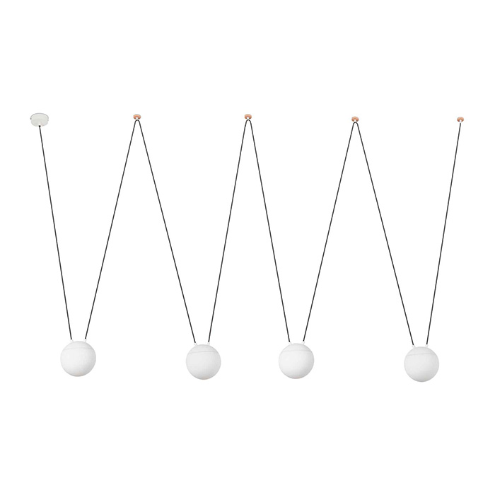 Люстра - Faro 28209-4L Mine PC Space 4L White suspension