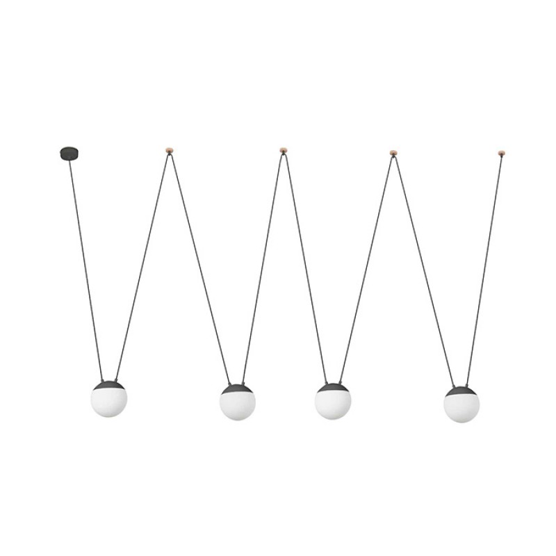 Люстра - Faro 28210-4L Mine PC Space 4L Dark grey suspension