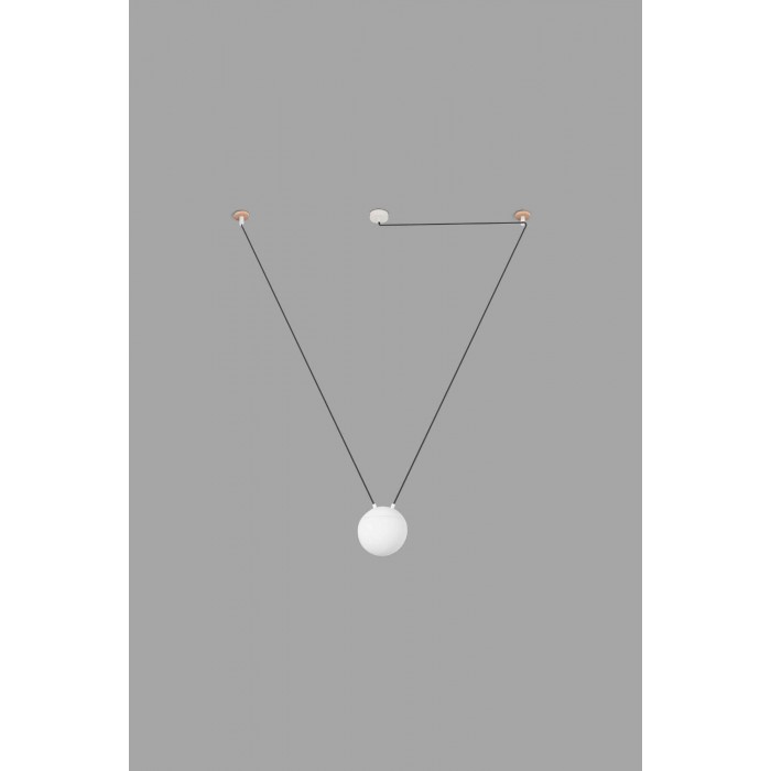 Подвесной светильник Faro 28375-1L Mine Glass Space White suspension 1L