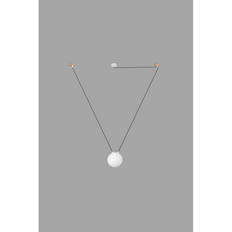 Подвесной светильник Faro 28375-1L Mine Glass Space White suspension 1L