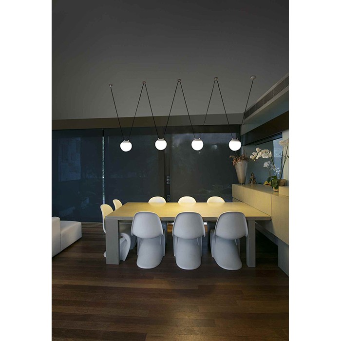 Подвесной светильник Faro 28375-2L Mine Glass Space 2L White suspension