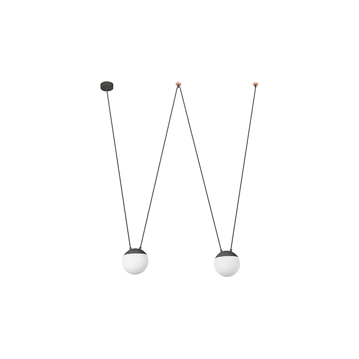 Подвесной светильник Faro 28376-2L Mine PC Space 2L Grey suspension