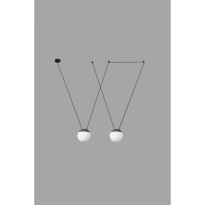 Подвесной светильник Faro 28376-2L Mine PC Space 2L Grey suspension