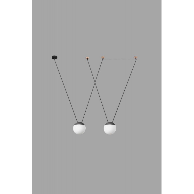 Подвесной светильник Faro 28376-2L Mine PC Space 2L Grey suspension
