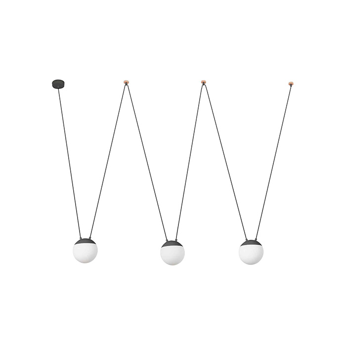 Подвесной светильник Faro 28376-3L Mine PC Space 3L Grey suspension