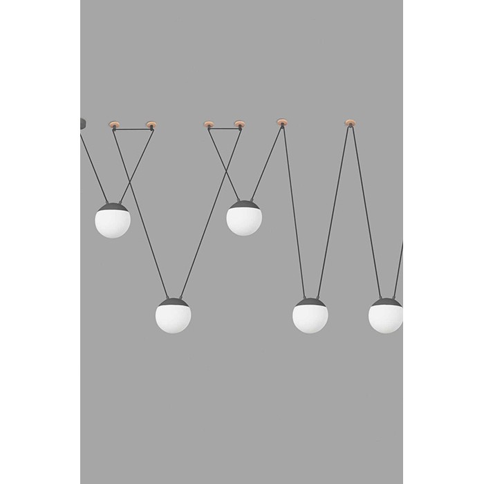 Подвесной светильник Faro 28376-5L Mine PC Space 5L Grey suspension