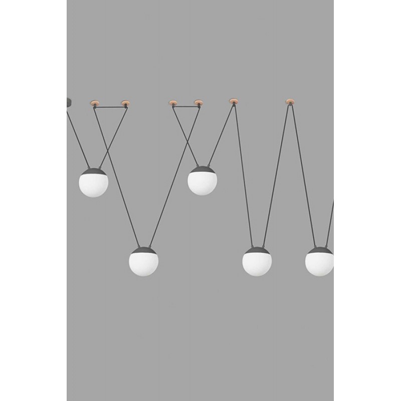 Подвесной светильник Faro 28376-5L Mine PC Space 5L Grey suspension