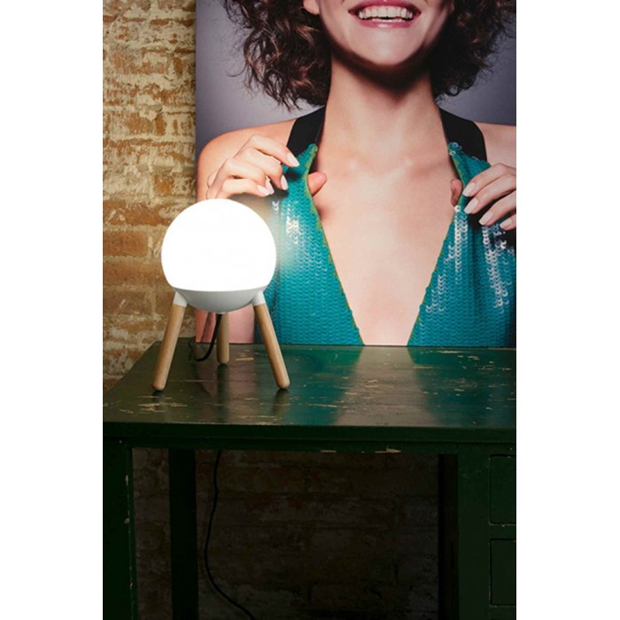 Настольная лампа Faro 28378 Mine Glass White table lamp