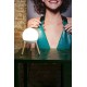 Настольная лампа Faro 28378 Mine Glass White table lamp