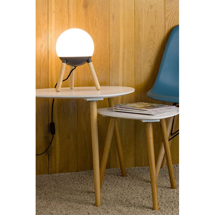 Настольная лампа Faro 28379 Mine Glass Grey table lamp