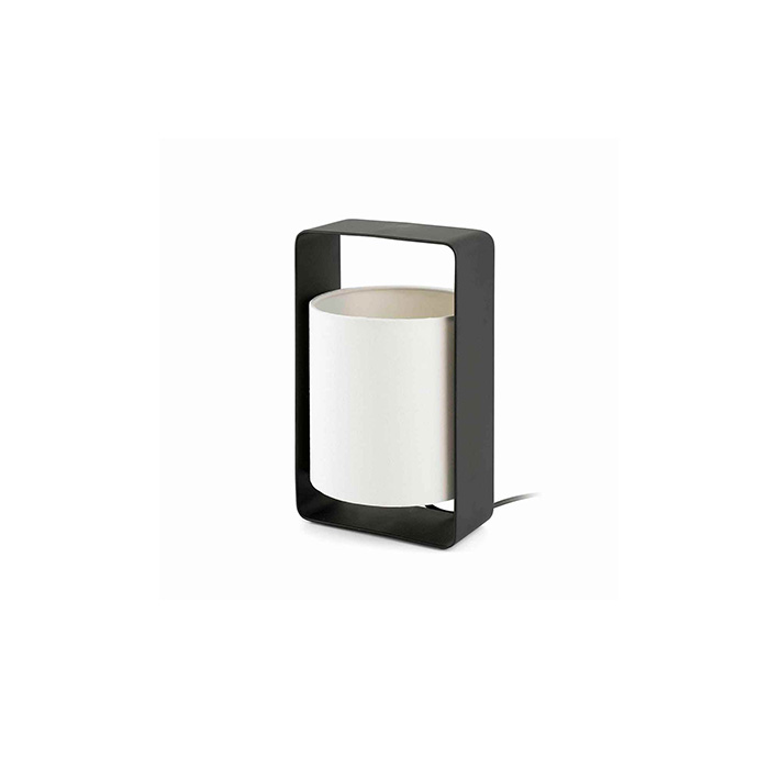 Настольная лампа Faro 28382 LULA S Black and beige table lamp