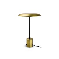 Настільна лампа Faro 28387 HOSHI Satin gold and black table lamp, 12 Вт, 930 лм, 3000K
