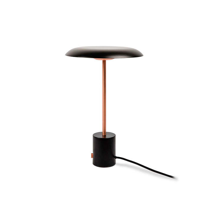 Настольная лампа Faro 28388 HOSHI Black and brushed copper table lamp, 12 Вт, 930 лм, 3000K