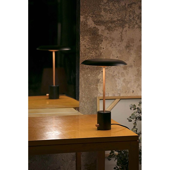 Настольная лампа Faro 28388 HOSHI Black and brushed copper table lamp, 12 Вт, 930 лм, 3000K