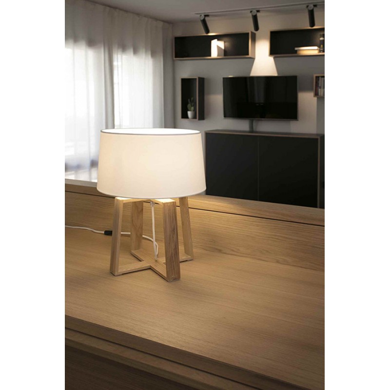 Настольная лампа Faro 28401 BLISS White table lamp