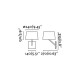 Бра - Faro 28413 HANDY White wall lamp