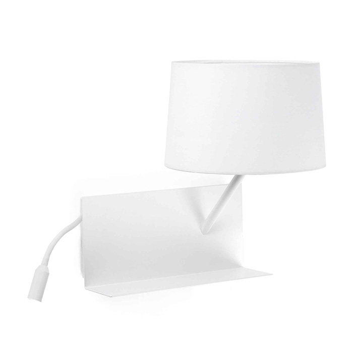 Бра Faro 28414 HANDY White wall lamp with LED right reader