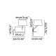 Бра - Faro 28414 HANDY White wall lamp with LED right reader