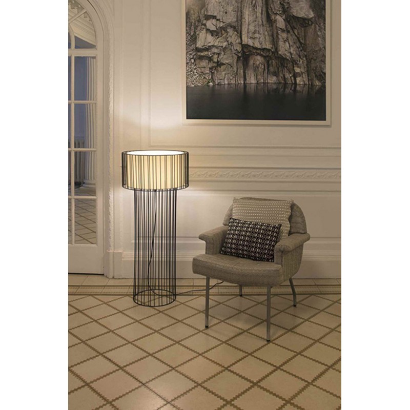 Торшер - Faro 29312 LINDA Black floor lamp