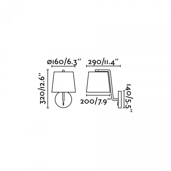 Бра Faro 29326 BERNI White wall lamp