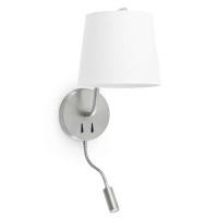 Бра Faro 29331 BERNI Satin nickel wall lamp with reader