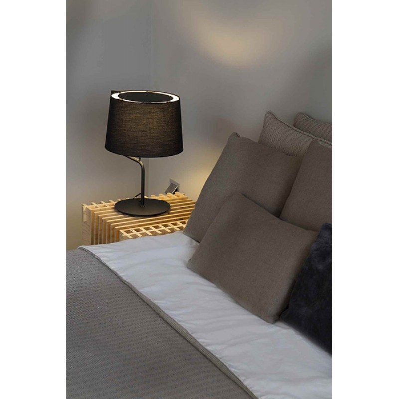Настольная лампа Faro 29333 BERNI Black table lamp