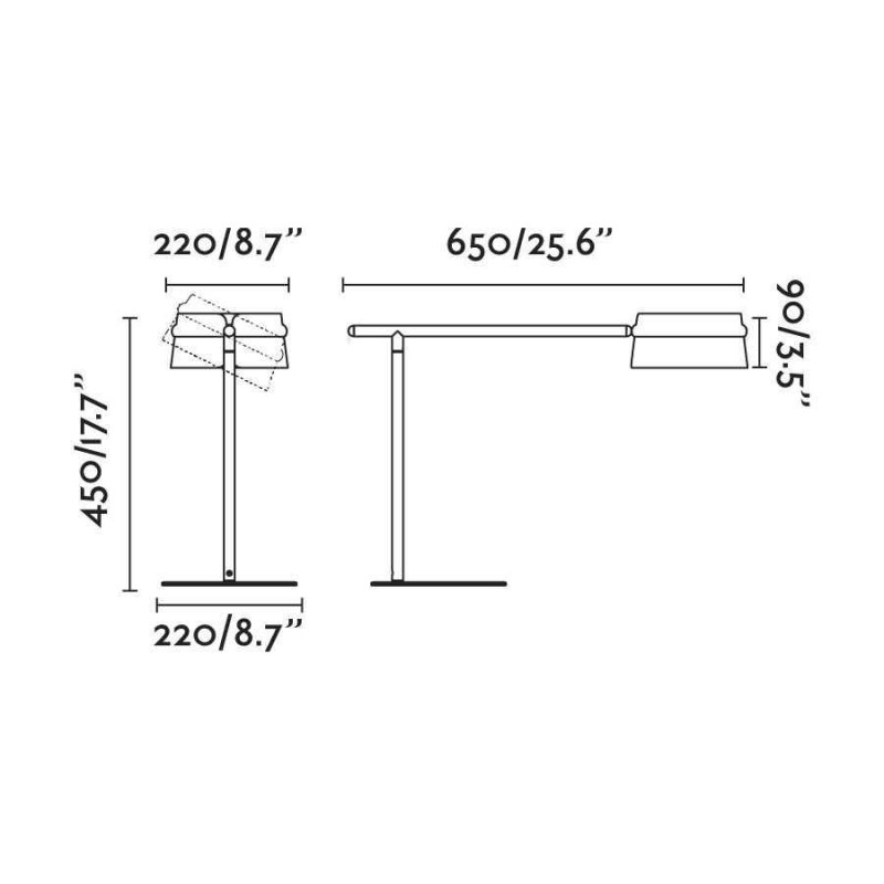 Настольная лампа Faro 29398 LOOP Ash tree table lamp with clip, 6 Вт, 600 лм, 2700K