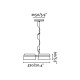 Подвесной светильник Faro 29567 LOOP Black pendant lamp, 18 Вт, 1050 лм, 2700K