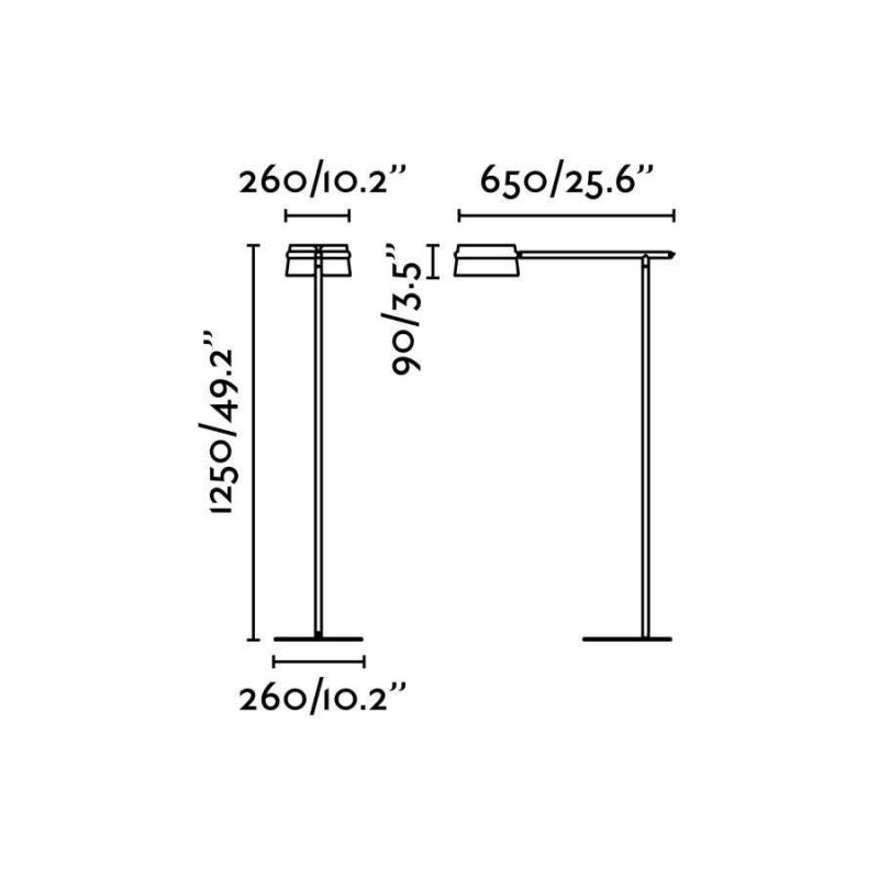Торшер - Faro 29569 LOOP Black floor lamp, 6 Вт, 600 лм, 2700K