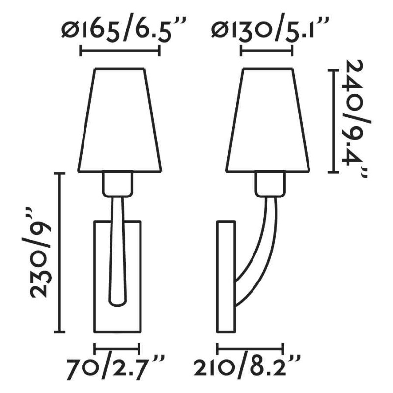 Бра - Faro 29680-20 REM Matt Nickel/Bige Wall Lamp