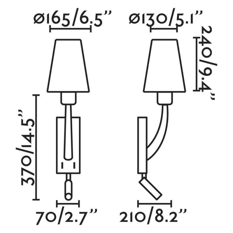 Бра - Faro 29683-19 REM Star? gold/white wall lamp with reader